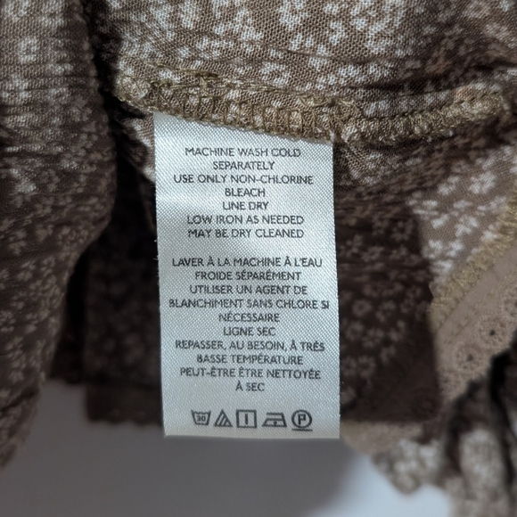 NWT Free People | Brittnee Printed Top In Tropical Nut - Picture 8 of 13